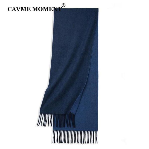 

scarves cavme winter cashmere scarf men's business long basic double color custom name christmas gift 30*180cm, Blue;gray