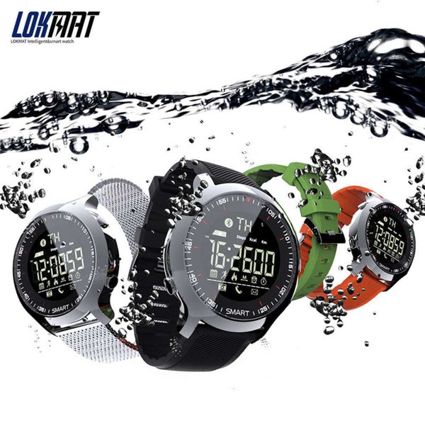 

lokmat mk18 bluetooth information push step count sedentary reminder function smart watchbgt
