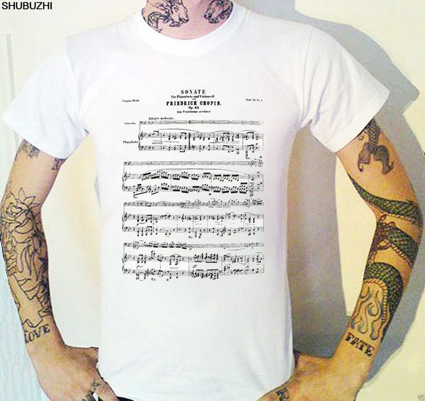 

shubuzhi summer men's friedrich chopin sheet music sonata classical music graphic tees hoodie designers t shirts sweatshirt