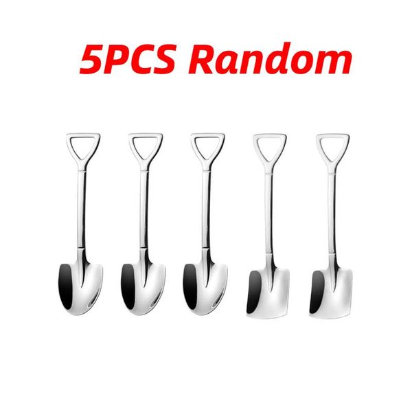 

retro shovel ice spoon 304 stainless steel coffee spoon creative tea spoon fashion tableware retro shovel h jllqtl