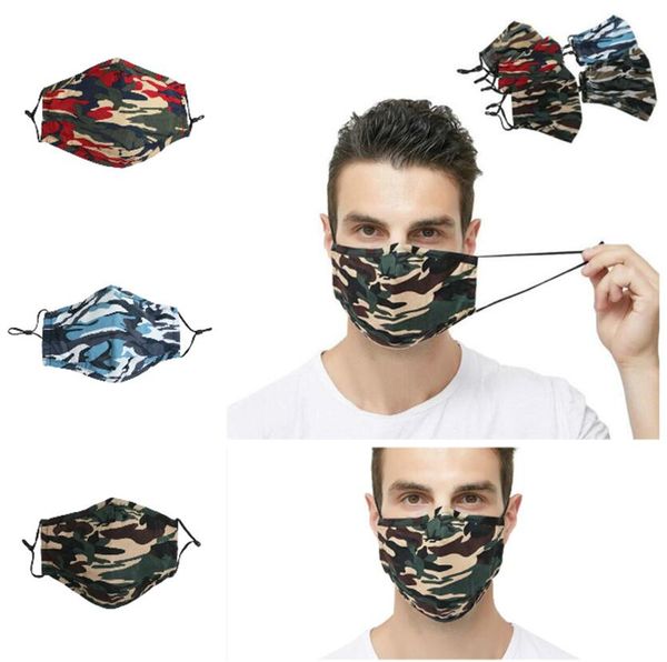 

fashion camouflage party masks outdoor cotton 3d anti-pm2.5 mouth cover pollution protect fabric breathable dustproof cycling masks