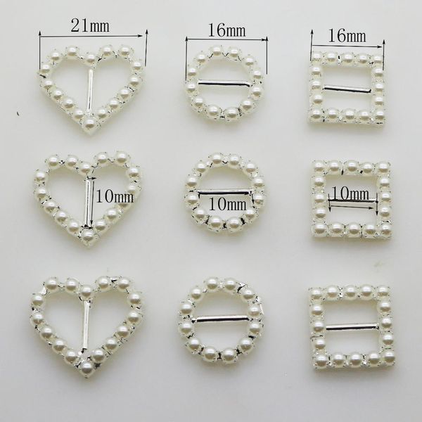 

10pcs / серия три стиля pearl пряжка diy clear металлических украшения flatback свадебное украшение пряжка волосы украшение аксессуары sqcwk, Black