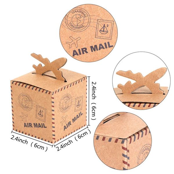 

ourwarm travel theme paper kraft candy gift box свадебные сувениры для гостей невесты жениха свадьба партии товары украшение bbytqn garden20