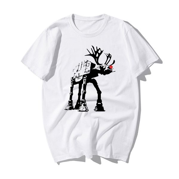 

cartoon movie t shier at te walker funny reindeer pattern print tshirt summer fashion hip hop hooded sweatshirt hoodie men t shirt