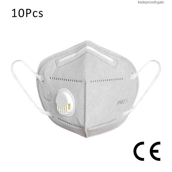 

stock in disposable mouth face mask 95% kkf94 filtration non-woven fabric protective masks for dust particles pollution 15lq6