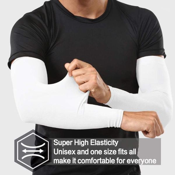 

arm warmers uv sun protection cover running driving basketball sports sleeve outdoor cycling fingerless arm sleeves cover1, Black;gray