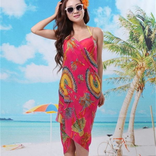 

clothes new arrival floral beach dress cover-ups swimwear bikini veil shawl skirt wrap sarong 20pcs/lot #3831, White;black