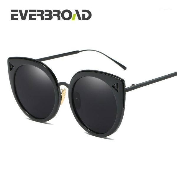 

cute round cat eye sunglasses women transparent frame metal mix plastic sun glasses ev27281, White;black