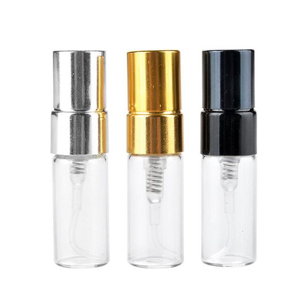 

spray 3ml paper boxes glass perfume bottle with atomizer empty parfum packing dhl