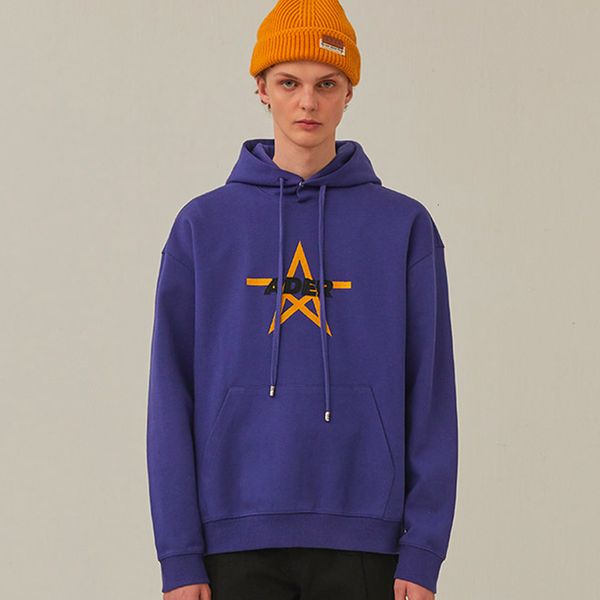 

2021 new embroidery adererror hoodie men women 1:1 ader error five-pointed star sweatshirts pullover n3p5, Black