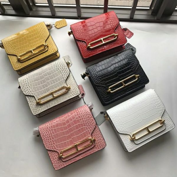 

new leather pig nose slanting across korean soft handle shell solid color cover type small women's bag