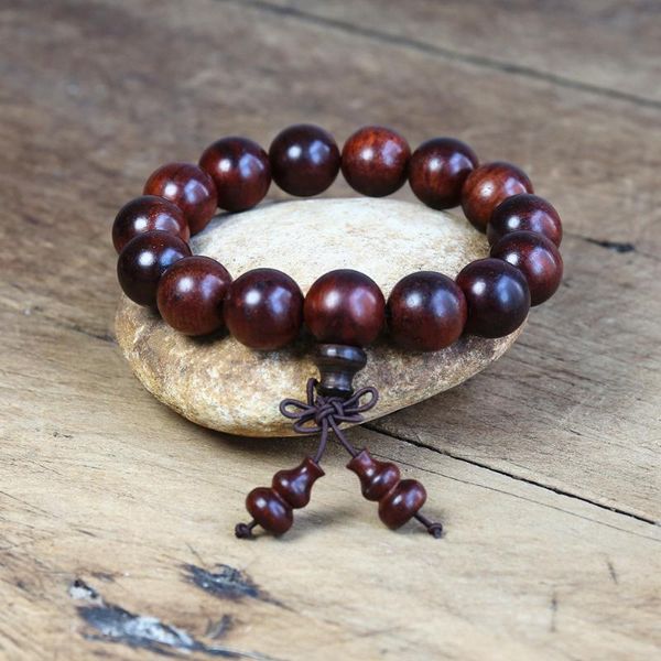 

charm bracelets men women buddha mala yoga healing reiki bracelet red rosewood wooden beaded strand, Golden;silver
