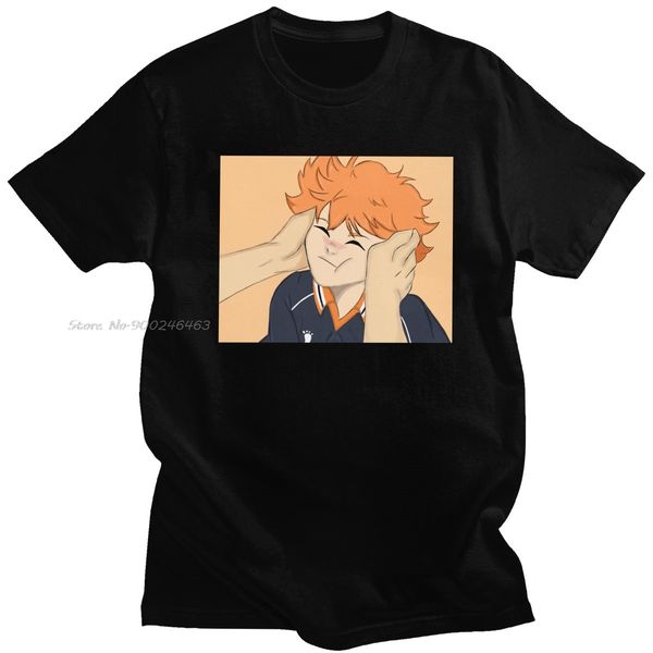 

cool male volleyball anime haikyuu short sleeves crewneck tshirt printed squishy hinata s gift sport hooded sweatshirt hoodie men t shirt