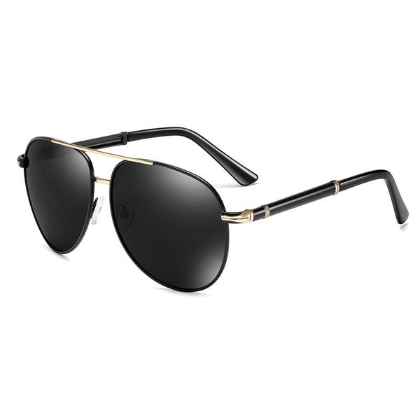

brand design polarized sunglasses for men classic metal men driving sun glasses male uv400 sunglass shades eyewear, White;black