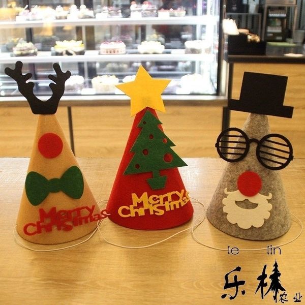 

santa claus hair ornaments dress gifts baby headdress boys children christmas hat decorations