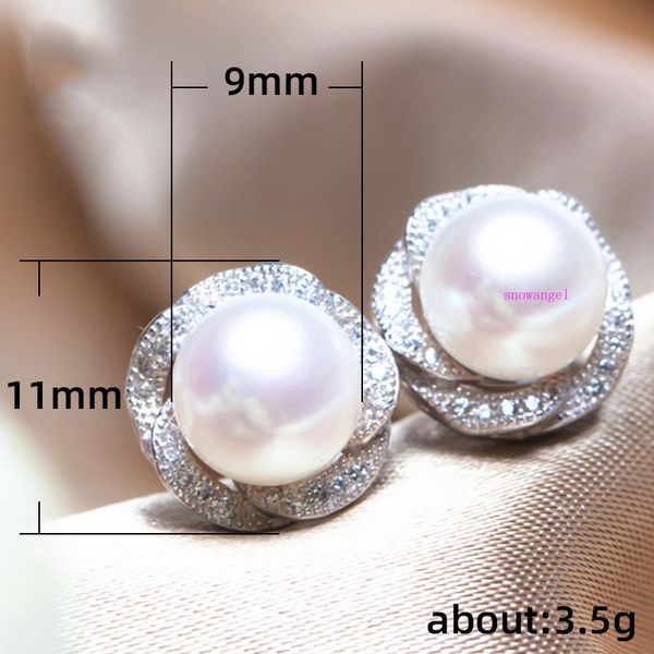 

2020 exquisite and luxurious female pearl earrings cross-border fashion simple earrings, Silver