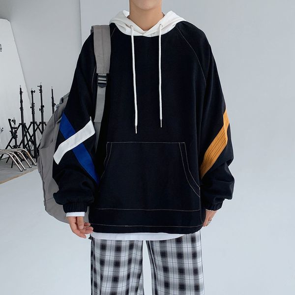 

2021 new privathinker hong kong style autumn new jackets casual pullover woman streetwear hooded oversized fashion blouse pqw5, Black;brown