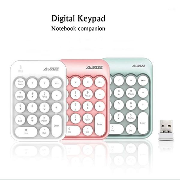 

digital keyboard 2.4g wireless new portable mini number keypad usb number pad 18 keys for office lappc notebook desk
