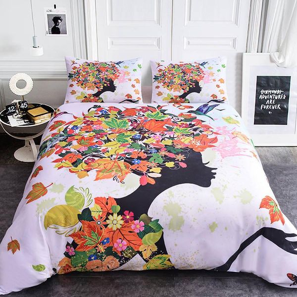 

bedding sets 3d tree elf/tree/rose/dream boniu luxury house catcher 2/3pcs au/eu/uk/us double king size comforter