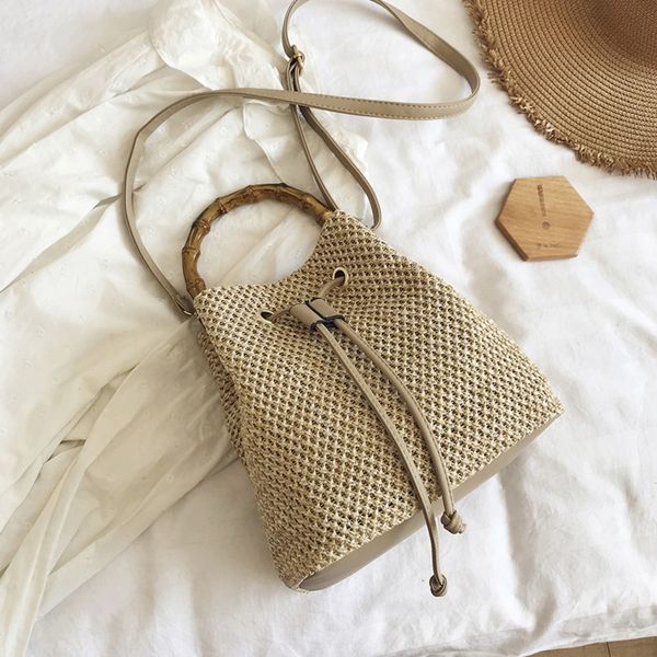 

k75ins versatile hand-held straw shoulder postman package postman package women's bag 2020 fashionable new fashion western style messen