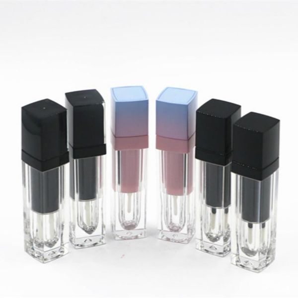 

wholesale plastic square lip gloss tubes clear empty lip gloss tubes lipgloss bottles containers cosmetic packaging1