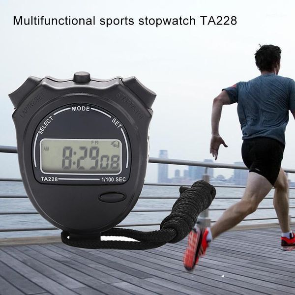 

timers abs digital satch timer professional with string lcd handheld chronograph for sports fitness coaches1