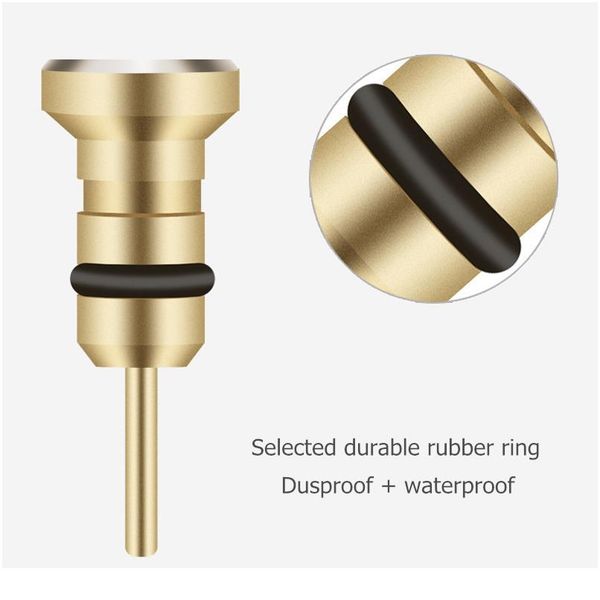 

10 sets aluminum dust plug micro usb port + earphone jack plugs sim card needle for android sumsang huawei xiaomi sm sqcznj