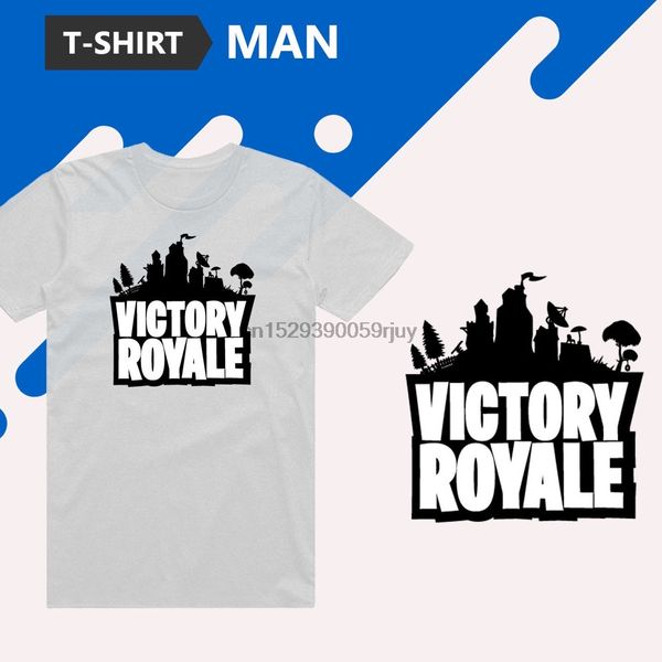 

man t shirt victory royale short sleeve black or white custom design sport hooded sweatshirt hoodie