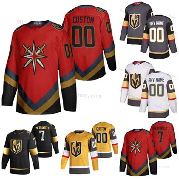 

custom goalie cut 7 alex pietrangelo vegas golden knights hockeyjersey fleury mark stone pacioretty reaves tuch any name & number any size, Black;red