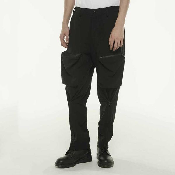 

customized new men's casual trend spring straight pants with all kinds of leggings loose and handsome harun pants1, Black