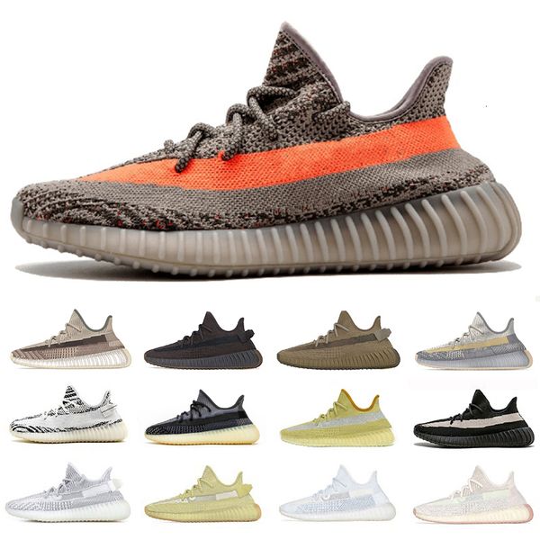 

ash blue pearl stone v2 carbon kanye west mens running shoes fade sand taupe 3m reflective black men women trainers sports sneakers, White;red