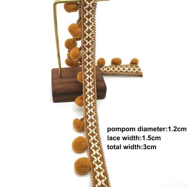 

5-х годов pom pom отделка кружева ткани швейные аксессуары помпон trim tassel ball fringes лента швейное кружево для diy материал обращается