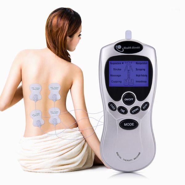 

electric massagers 4 models ems herald tens acupuncture body massage digital therapy machine back neck muscle stimulator electrostimulator1