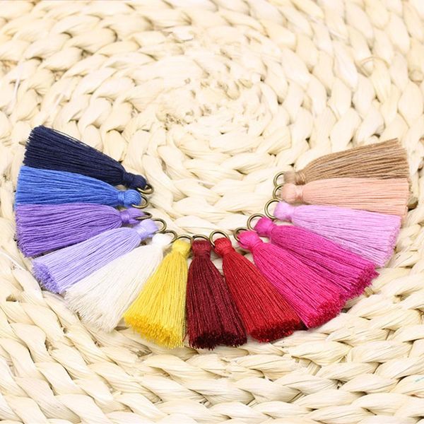 

10pcs mini copper ring tassels fringe diy garments bag decor supplies earrings necklaces jewelry key ring pendants arts crafts h wmthor