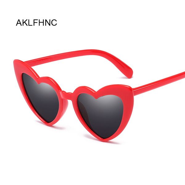

sunglasses women brand designer cat eye sun glasses female retro love heart shaped ladies shopping uv400, White;black