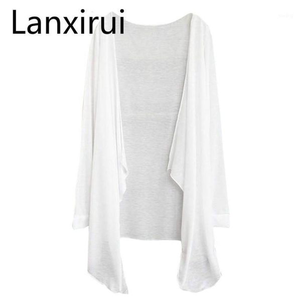 

lanxirui summer women long thin cardigan modal sun protection clothing new arrivel aug08041, White