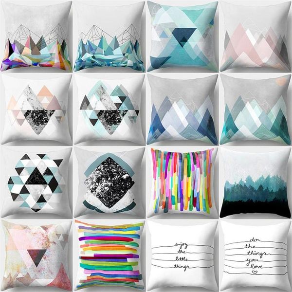 

pillowcases square cushion cover 45x45 cm square home bed pillowcase geometry cushion cover pillow covers