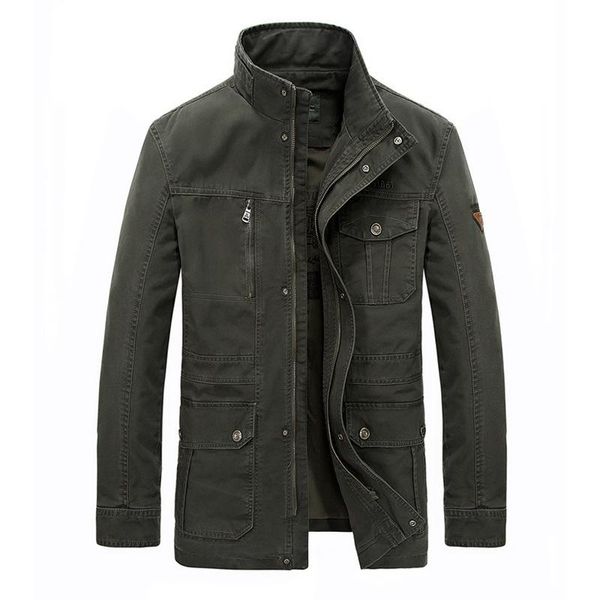 

men's down & parkas autumn middle-aged casual cotton jacket solid color stand collar comfortable outerwear, Black