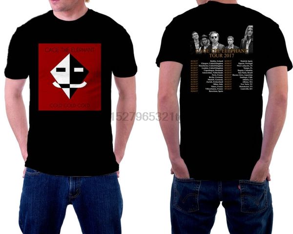 

cage the elephant tour 2017 tshirt black color short sleeve edition sport hooded sweatshirt hoodie