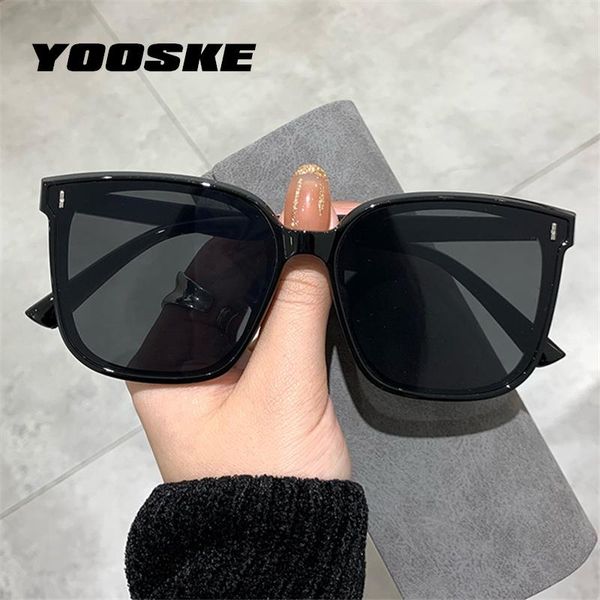 

yooske classic vintage square sunglasses women oversized sunglass woman men retro black sun glasses shades goggle, White;black