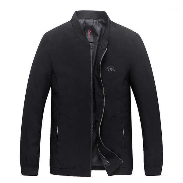 

autumn and winter new style men plus-sized baseball collar jacket men's fat business casual coat1, Black
