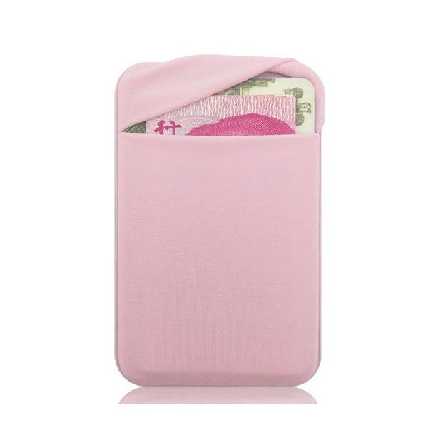 

elastic stretch lycra adhesive cell phone id credit card holder women men sticker pocket wallet case card holder for ce wmttyj