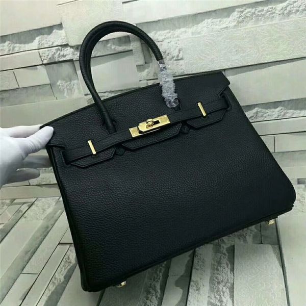 

selling fashion new brand leather handbag 30cm joker business classic ladies bag with ribbon leisure luxury large capacity boston bag