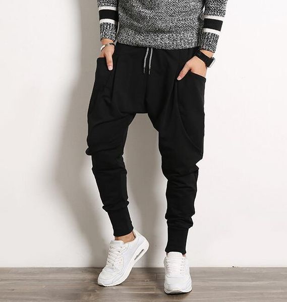 

2021 new casual hip hop dance sporty hiphop mens sweaty pants man sweatpants lfeo, Black;white