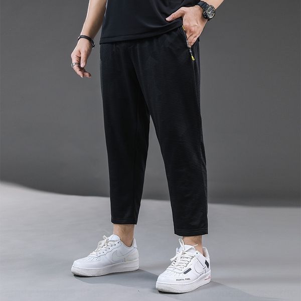 

брюки кондиционирования iblup 9575 летом тонкий шелк размер мужской щиколоток брюки стрейч льда большие брюки кондиционирования воздуха и бр, Blue