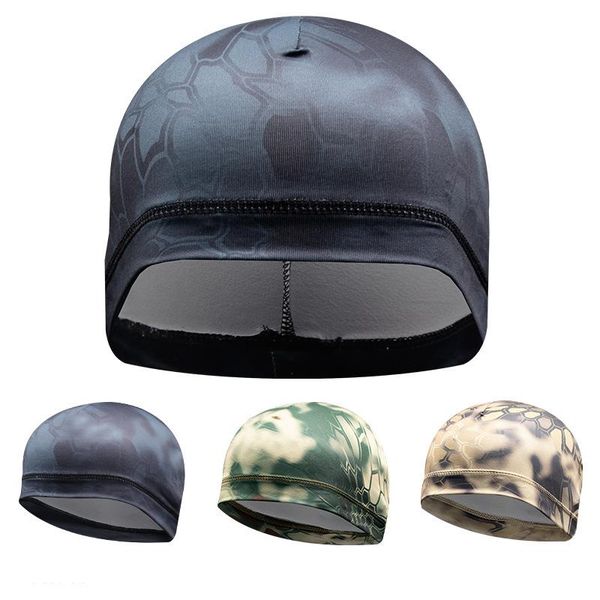 

outdoor quick dry pure cycling cap pythons grain headscarf headband summer men running riding bandana ciclismo pirate hat hood, Black