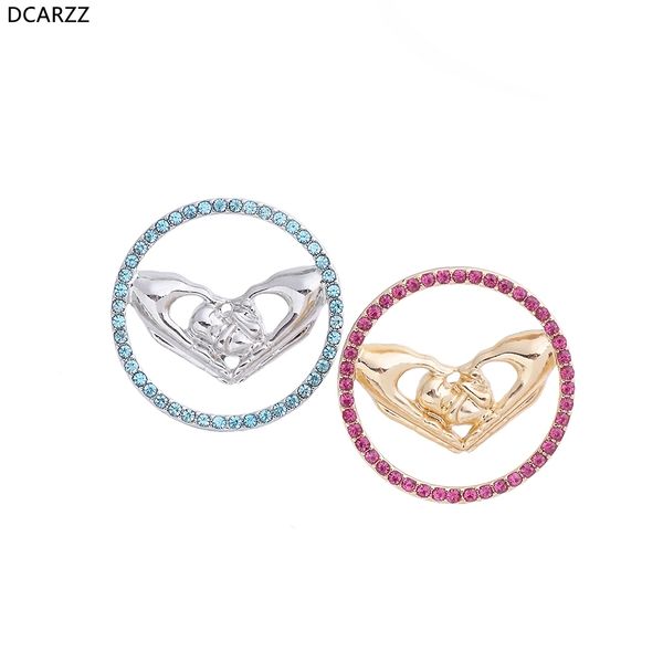 

newborn baby brooch blue crystal heart medical pins,i love you mom family jewelry for mum mother's day gift lapels wholesale 201009, Gray