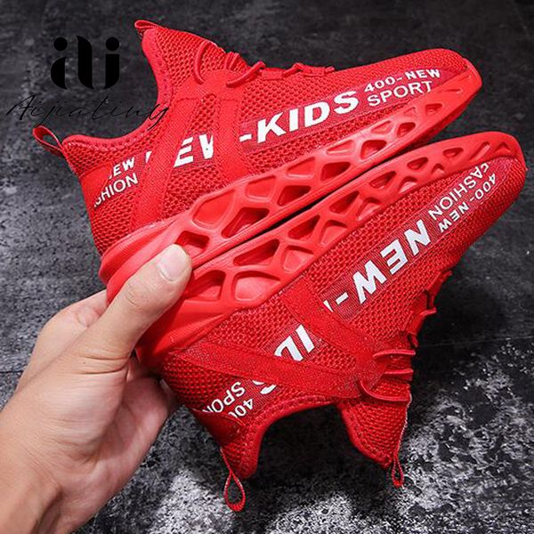 

kid running sneakers autumn children sport shoes tenis infantil boy basket footwear lightweight breathable girl chaussure enfant 1007, Black;red
