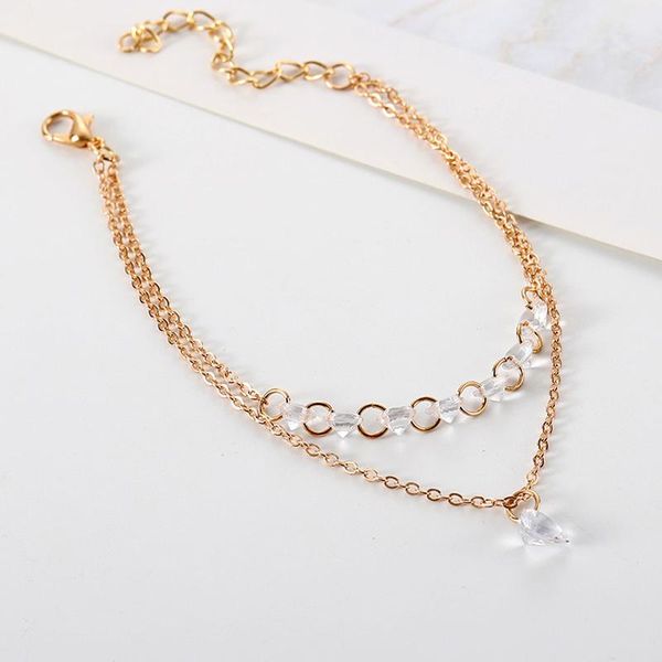 

2019 новый nouvelle mode простые jolies femmes strass cristal multicouche браслет браслет de режим manchette bijoux подарок jlldie, Golden;silver
