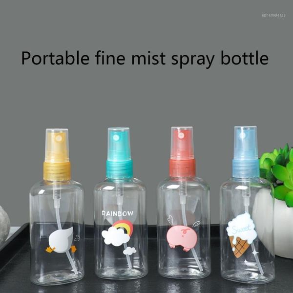 

1pcs 50ml /70ml plastic spray bottle transparent atomiser containers for travel use random color1